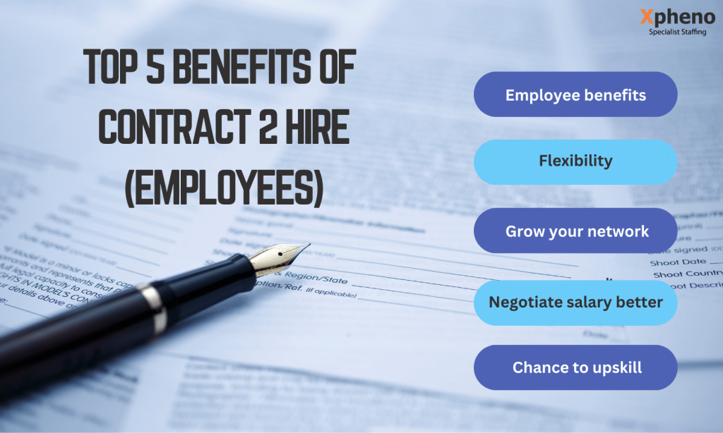Benefits of Contract to hire for employees